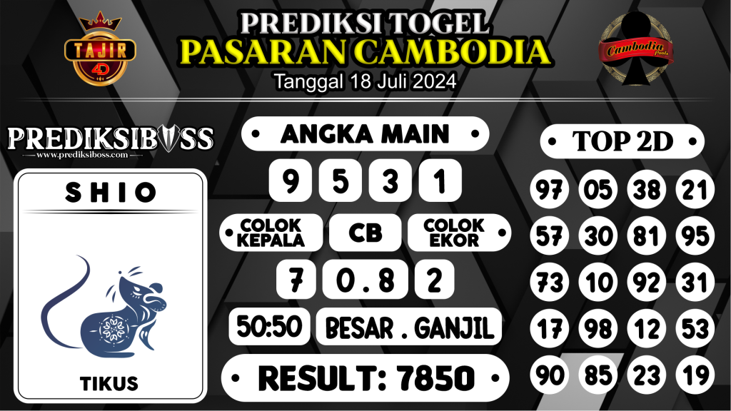 https://prediksibosstwo.com/prediksi-boss-togel-cambodia-kamis-18-juli-2024/