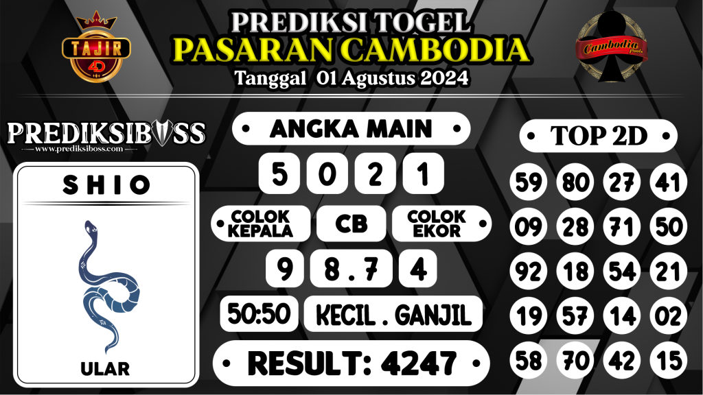 https://prediksibosstwo.com/prediksi-boss-togel-cambodia-kamis-01-agustus-2024/