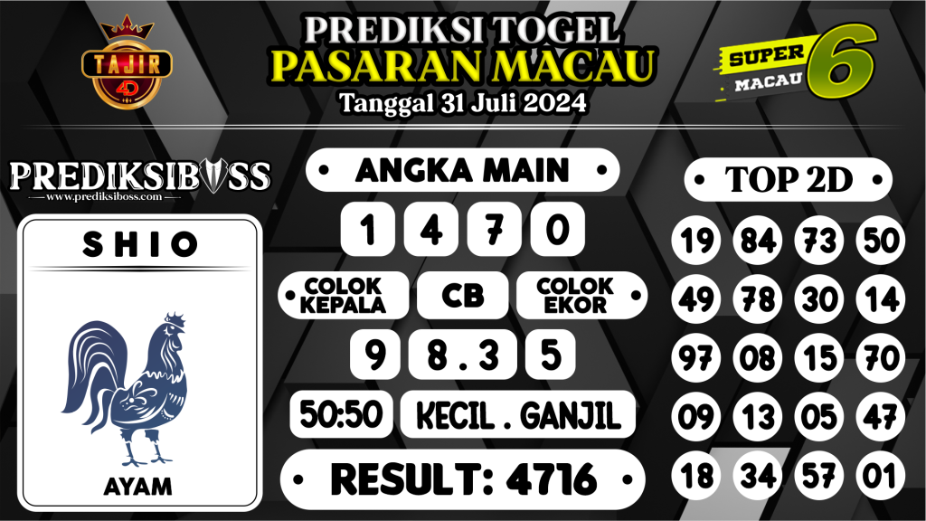 https://prediksibosstwo.com/prediksi-boss-togel-macau-rabu-31-juli-2024/