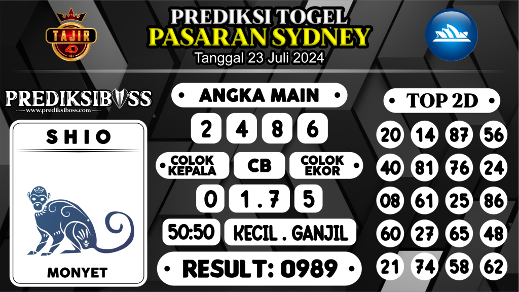https://prediksibosstwo.com/prediksi-boss-togel-sidney-selasa-23-juli-2024/