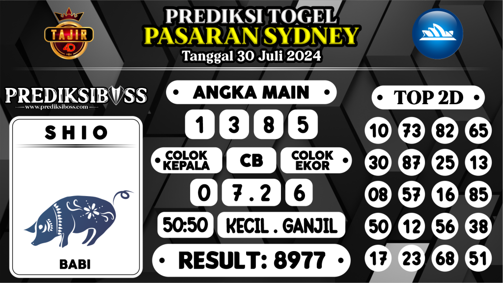 https://prediksibosstwo.com/prediksi-boss-togel-sidney-selasa-30-juli-2024/