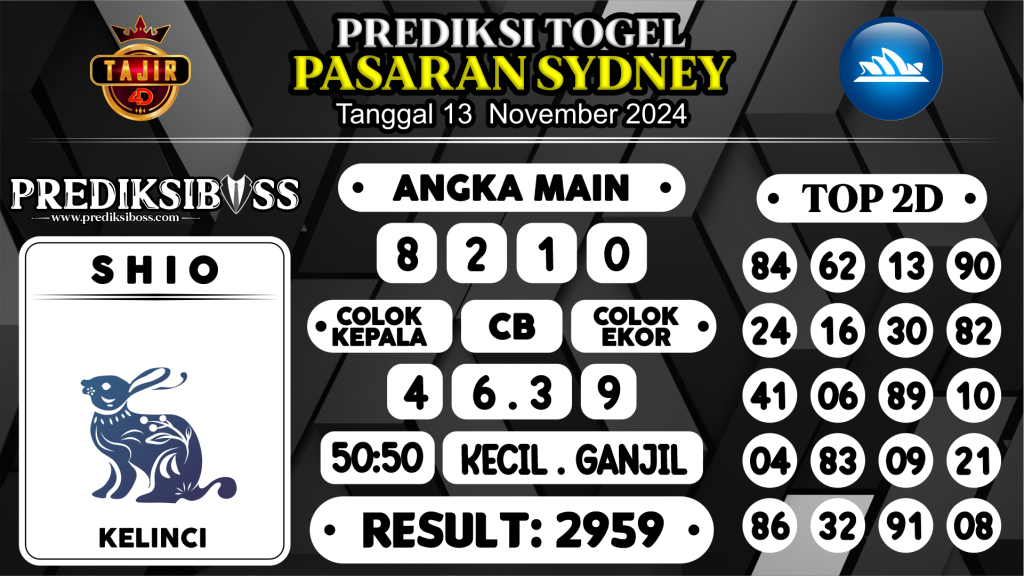 https://prediksibosstwo.com/prediksi-boss-togel-sidney-rabu-13-november-2024/