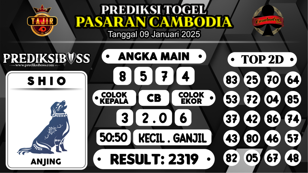 https://prediksibosstwo.com/prediksi-boss-togel-cambodia-kamis-09-januari-2025/