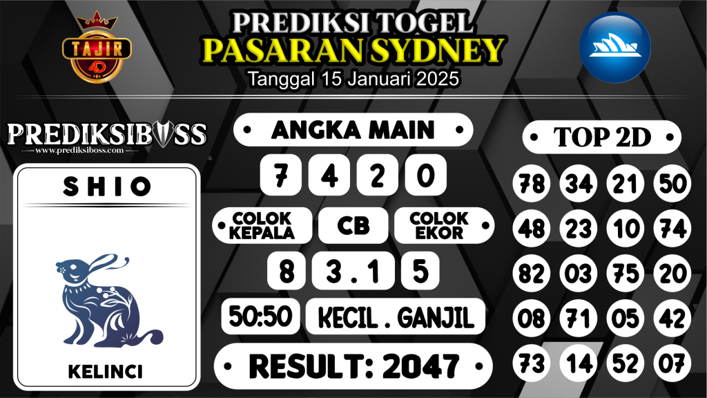 https://prediksibosstwo.com/prediksi-boss-togel-sidney-rabu-15-januari-2025/