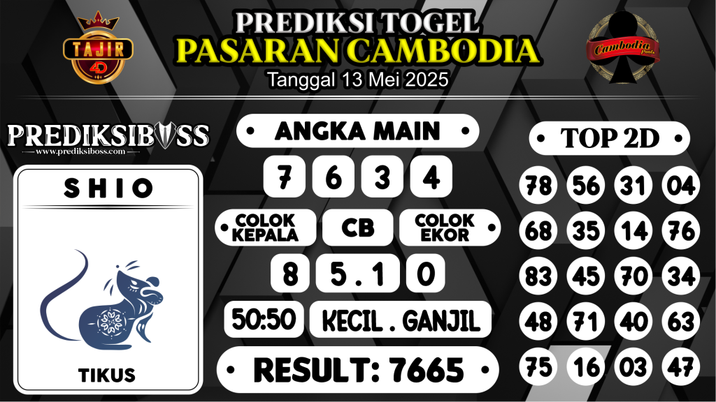 https://prediksibosstwo.com/prediksi-boss-togel-cambodia-selasa-13-mei-2025/