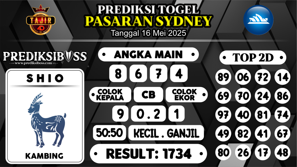 https://prediksibosstwo.com/prediksi-boss-togel-sidney-jumat-16-mei-2025/