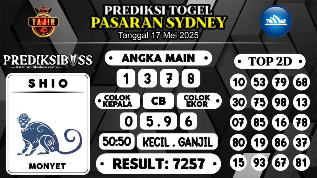 https://prediksibosstwo.com/prediksi-boss-togel-sidney-sabtu-17-mei-2025/